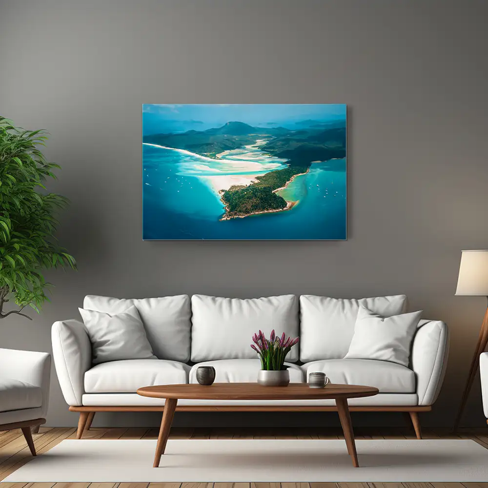 Strand & Meer Panorama Australien als Alu-Dibond Bild 120x80cm