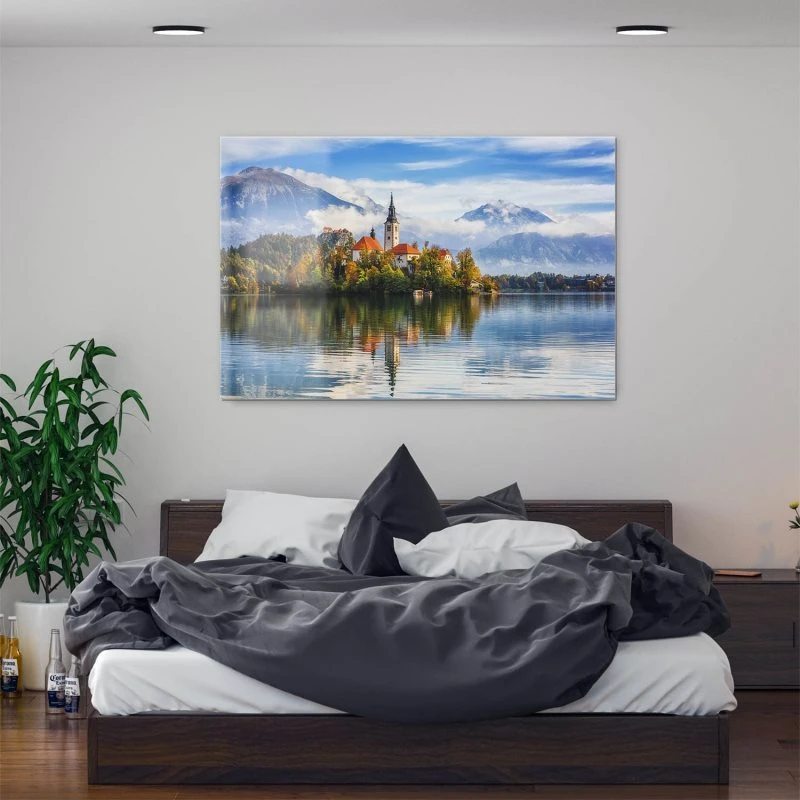 Berge & Gebirge Bleder See als Acrylglasverbund Bild 160x120cm