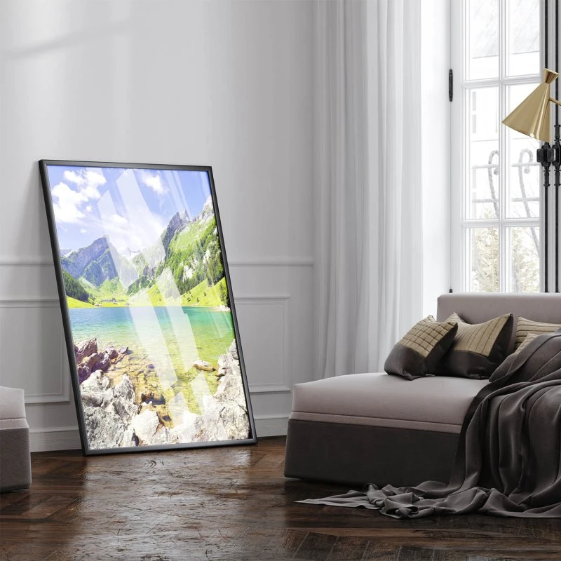 Berge & Gebirge Seealpsee Alpen Poster XXL 100x150cm im Hochformat