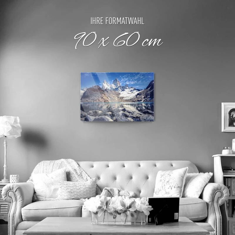 Berge & Gebirge Fitz Roy und  Cerro Torre als Acrylglas Bild 90x60cm