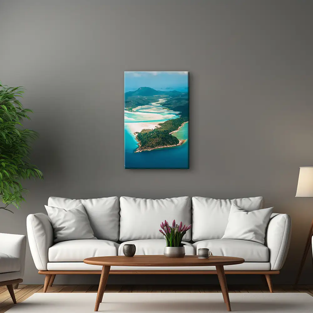 Keilrahmenbild Hochformat, Strand & Meer, Panorama Australien 60x90cm groß