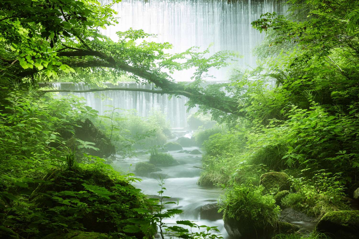 Leinwandbild Kitanosawa Japan, Wasserfall 60x40cm