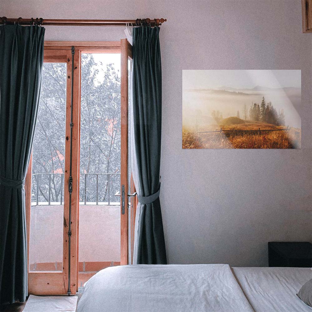 WandPoster Wald & Bäume Herbst in den Karbaten, 50x50cm