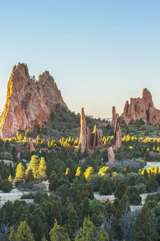 Poster 40x60cm im Hochformat, Garden of the Gods USA Berge & Gebirge