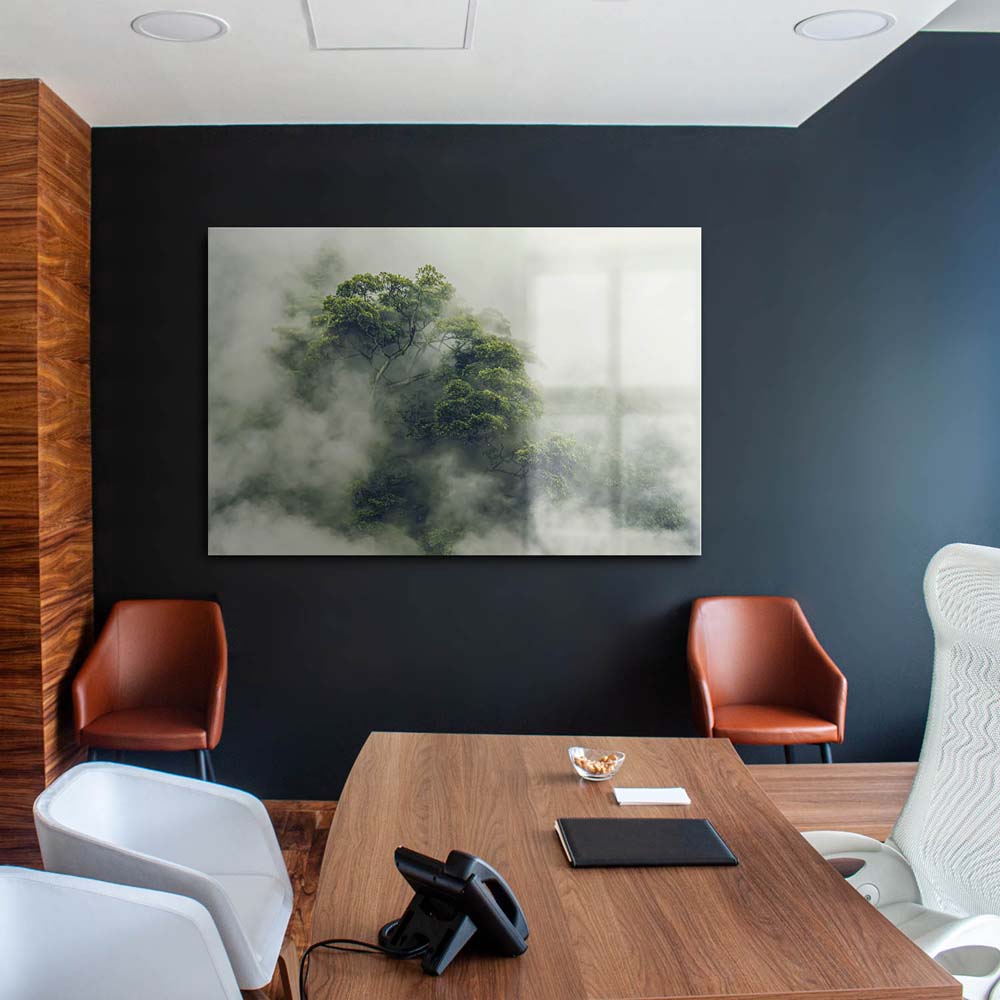 Panorama Acrylglasbild 180x90cm Regenwald Baumkrone