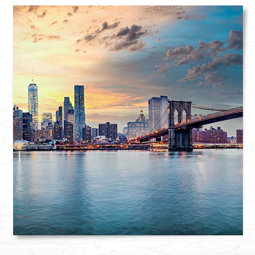 Poster 80x80cm groß, Skyline New York City