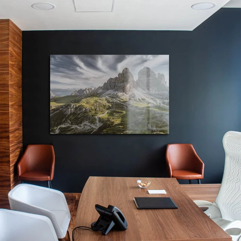 Berge & Gebirge 3 Zinnen Dolomiten als XXL Acrylglasbild 150x100cm