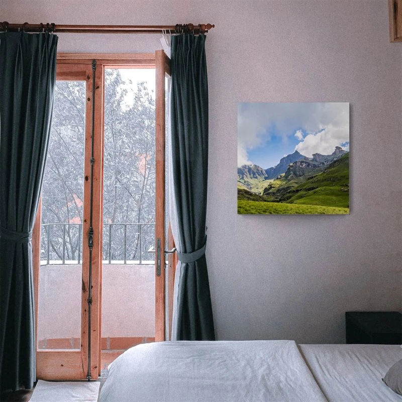 Berge & Gebirge Südafrika Mkhomazi als Alu-Dibond Bild 50x50cm