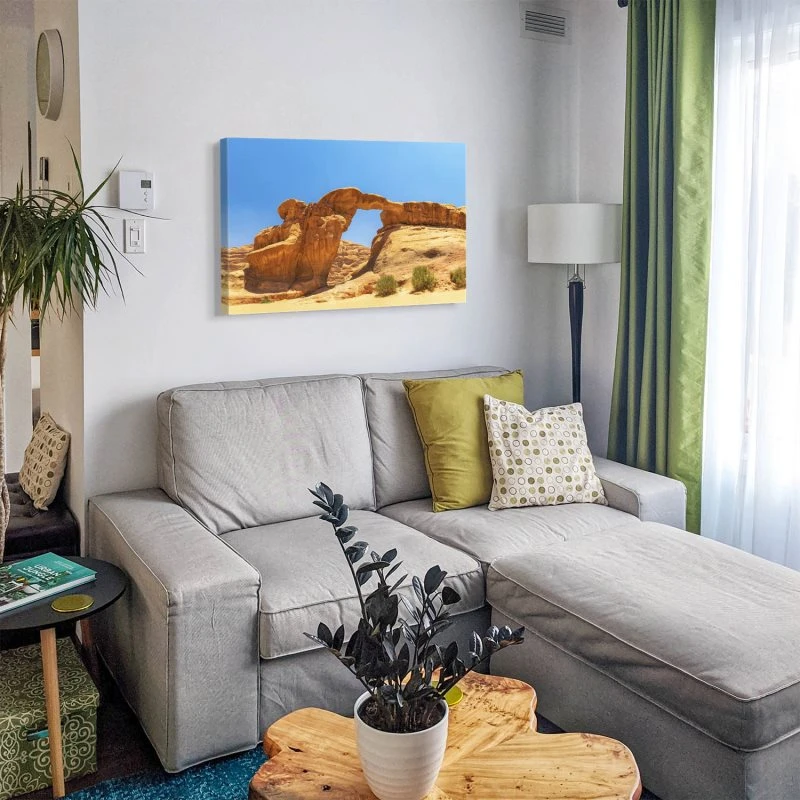 Keilrahmenbild Berge & Gebirge, Wadi Rum Wüste 90x60cm groß