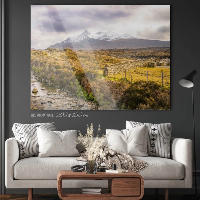 200x150cm großes Acrylglasbild, Berge & Gebirge England Grafschaft