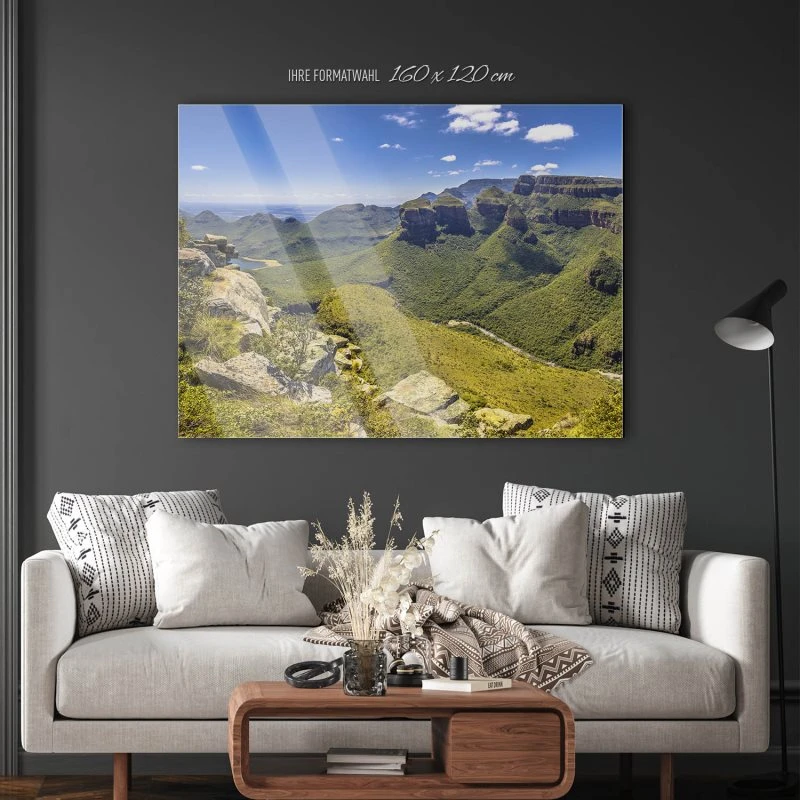 Acrylglasbild XXL, Berge & Gebirge Blyde River Canyon 160x120cm groß