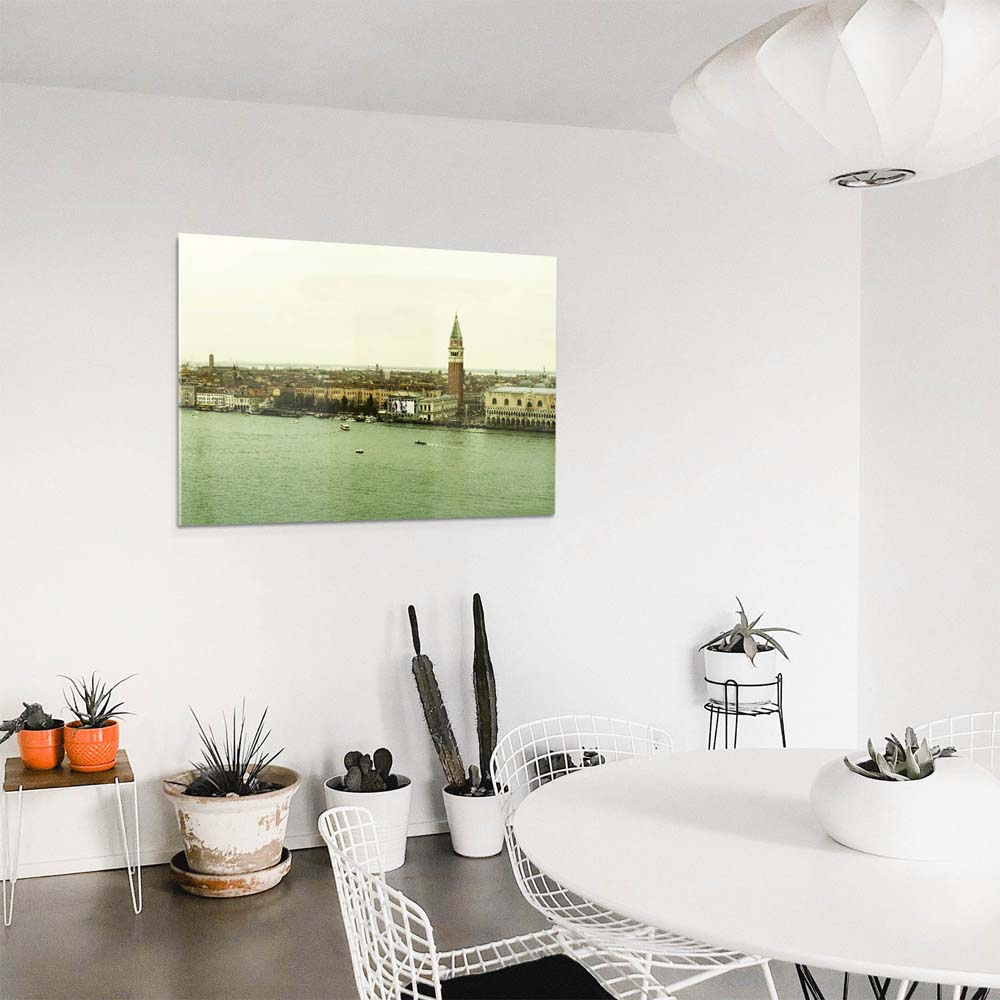 Panorama Acrylglasbild 180x90cm Skyline Venedig in Italien