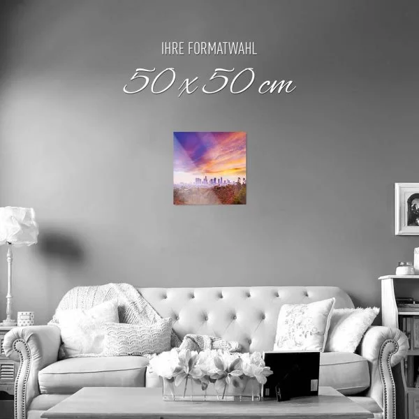 WandPoster Skyline Los Angeles hills, 50x50cm