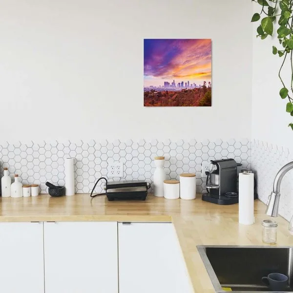 Poster 50x50cm Los Angeles hills Skyline