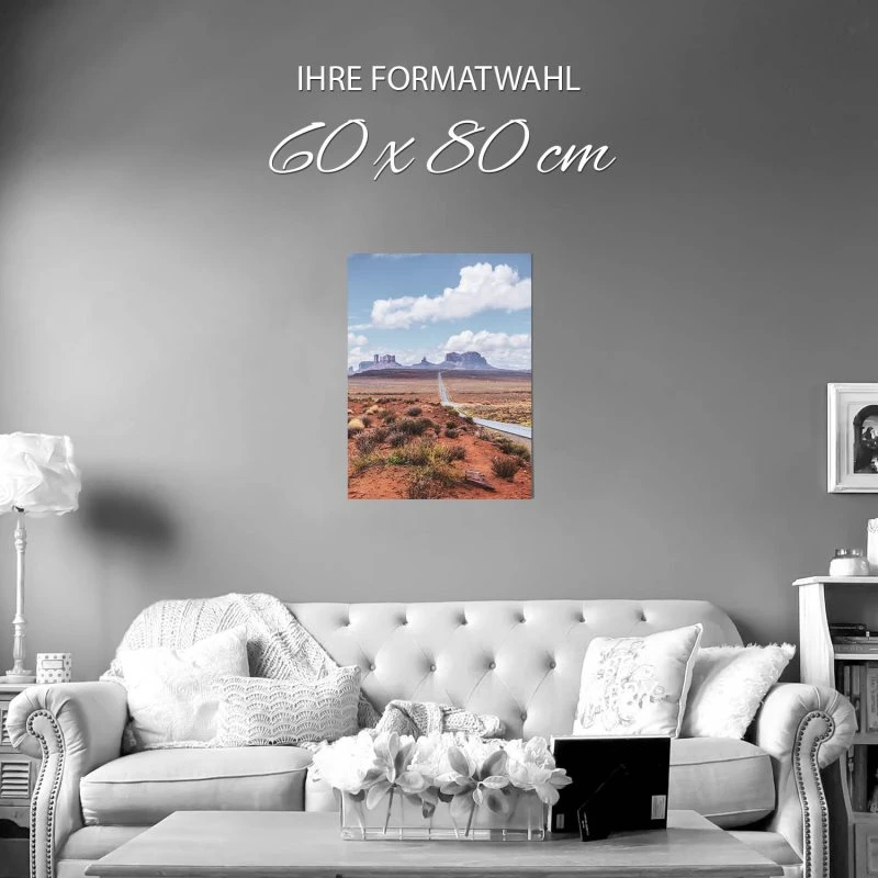 Poster 60x80cm groß, Berge & Gebirge USA Monument Valley