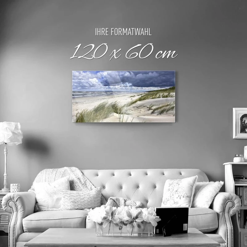 Strand & Meer Ostsee Strand Polen als Acrylglasverbund Bild 120x60cm