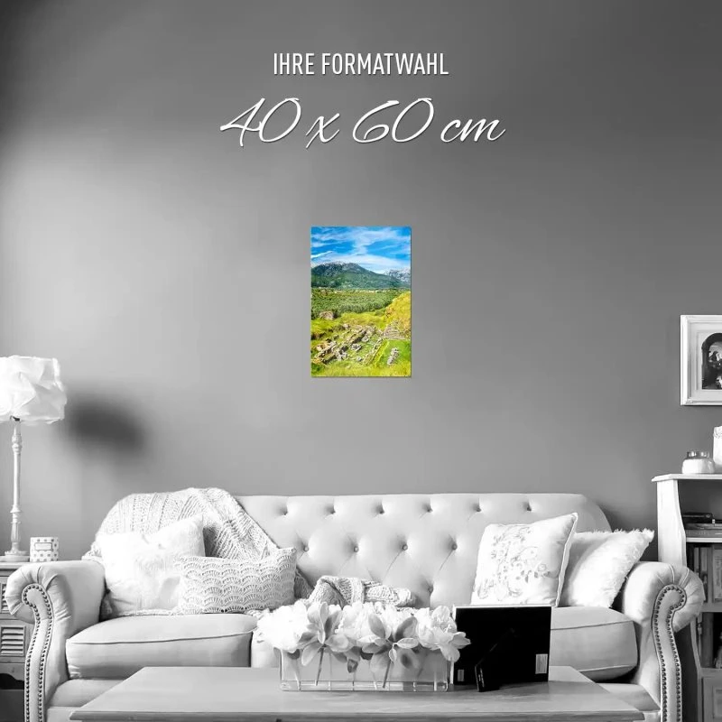Poster 40x60cm im Hochformat, Griechenland Sparta Berge & Gebirge