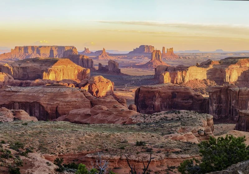 Berge & Gebirge Grand Canyon USA II im schwarzen Bilderrahmen, 100x70cm