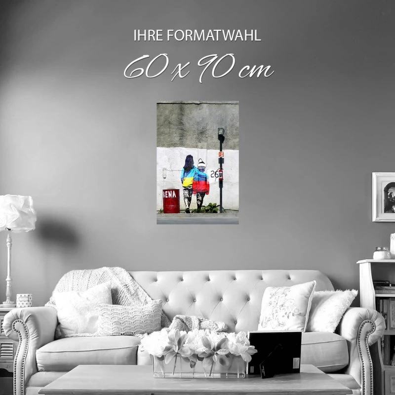 Poster 60x90cm im Hochformat, Ukraine Banksy Art
