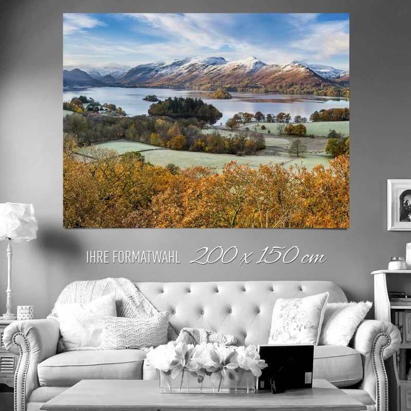 XXL Poster 200x150cm Berge & Gebirge Derwent Water England