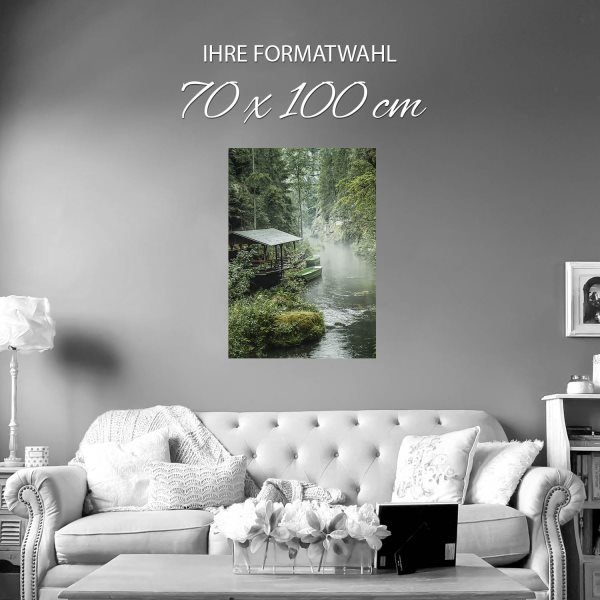 Poster Edmundsklamm Fluss, Gebirge, 70x100cm groß