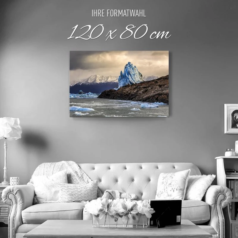 Berge & Gebirge Perito Moreno Gletscher als Alu-Dibond Bild 120x80cm