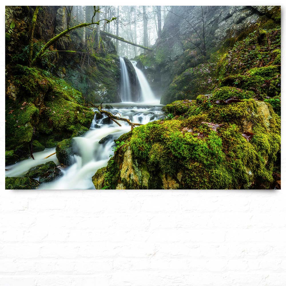 Wald & Bäume Wasserfall im Schwarzwald als Poster 150x100cm