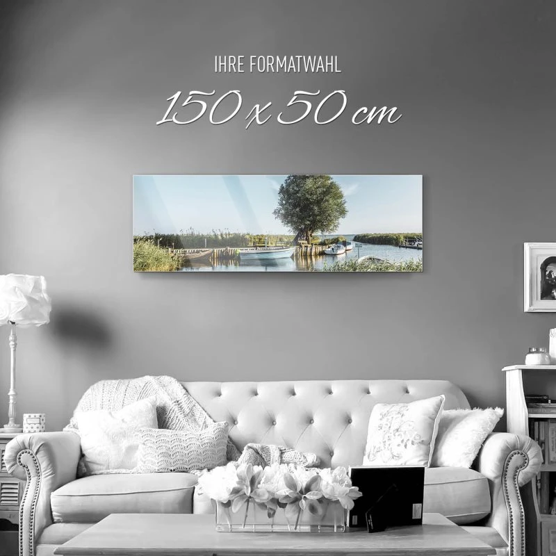 Strand & Meer Zempin Insel Usedom als Acrylglasverbund Bild 150x50cm
