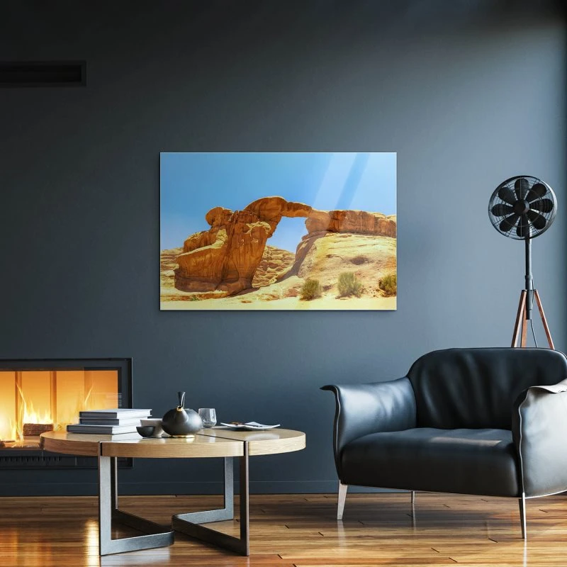 Acrylglasbild Wadi Rum Wüste, Berge & Gebirge, 100x70cm groß
