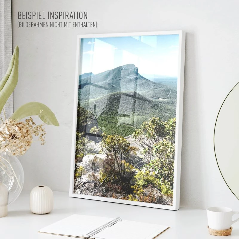 Poster 40x60cm im Hochformat, Mount Abrupt Australien Berge & Gebirge