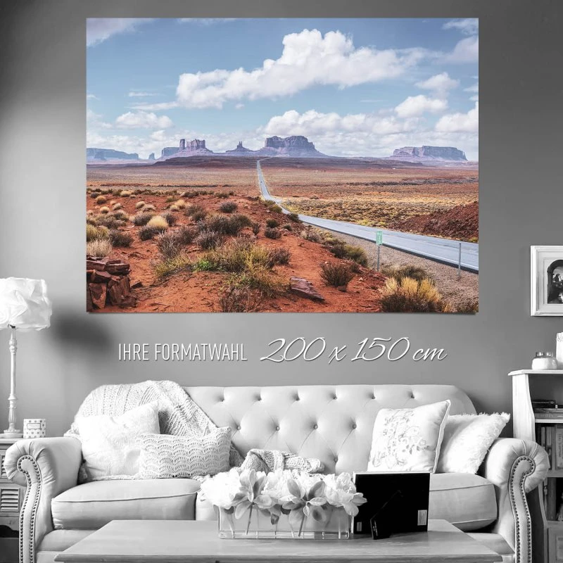 XXL Poster 200x150cm Berge & Gebirge USA Monument Valley