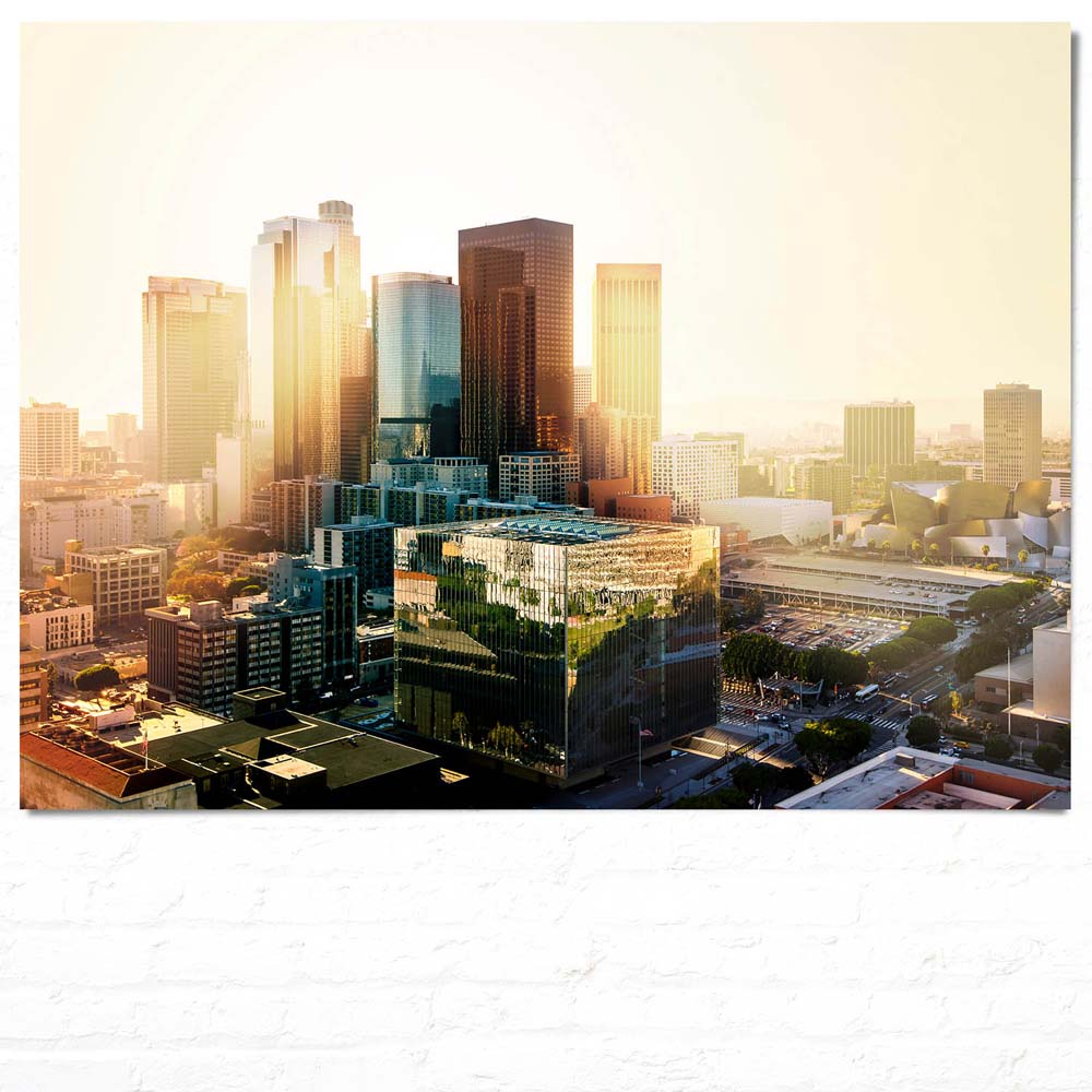 Skyline Los Angeles Sunset als Poster 160x120cm