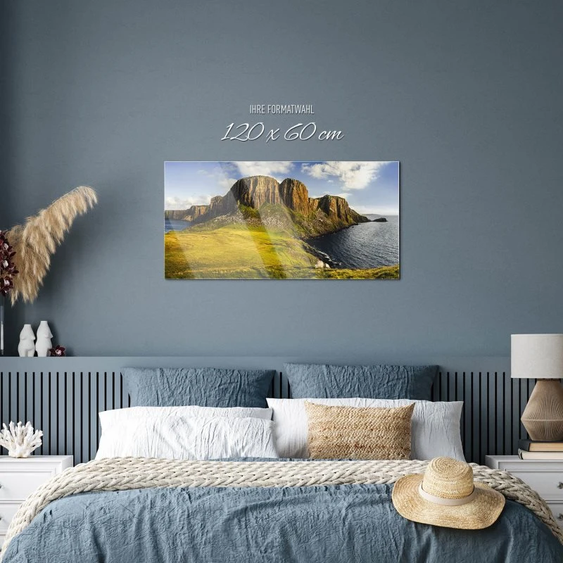 Berge & Gebirge Rubha Hunish Isle of Sky als Acrylglasverbund Bild 120x60cm