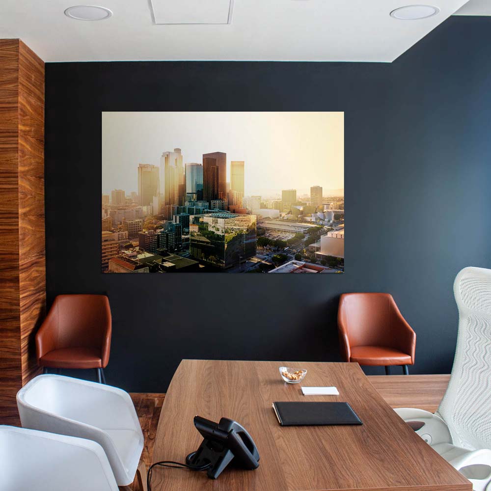 Poster 50x50cm Los Angeles Sunset Skyline