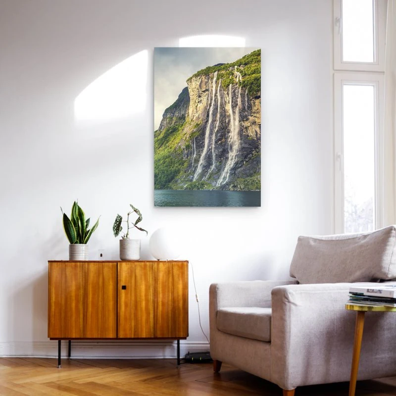 Poster 40x60cm im Hochformat, Seven Sisters Wasserfall
