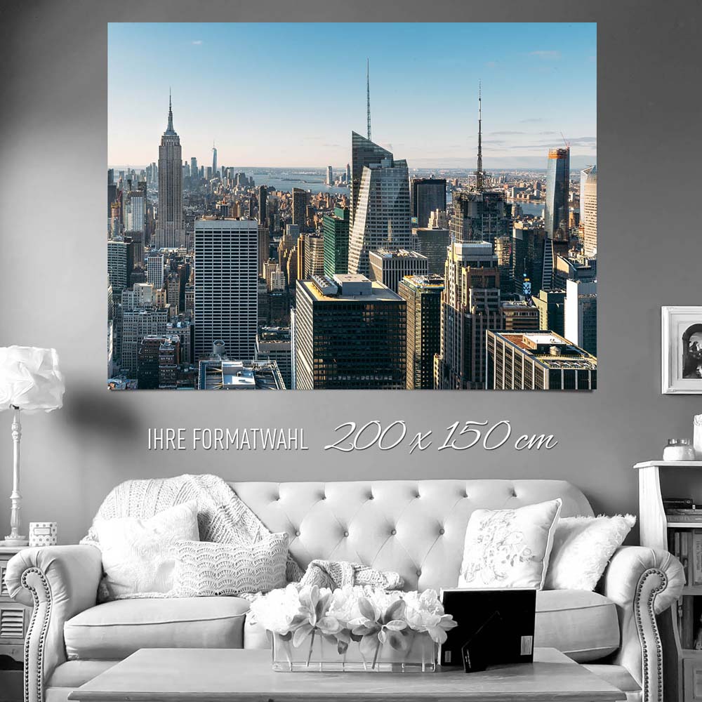 XXL Poster 200x150cm Skyline New York Empire State