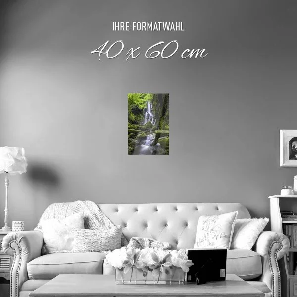 Poster 40x60cm im Hochformat, Dagpinar Türkei Wasserfall