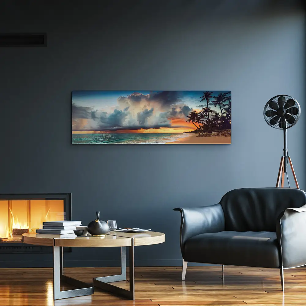 Acrylglasbild 150x50cm groß Strand & Meer Dominikanische Republik