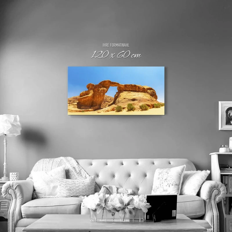 Berge & Gebirge Wadi Rum Wüste als Alu-Dibond Bild 120x60cm
