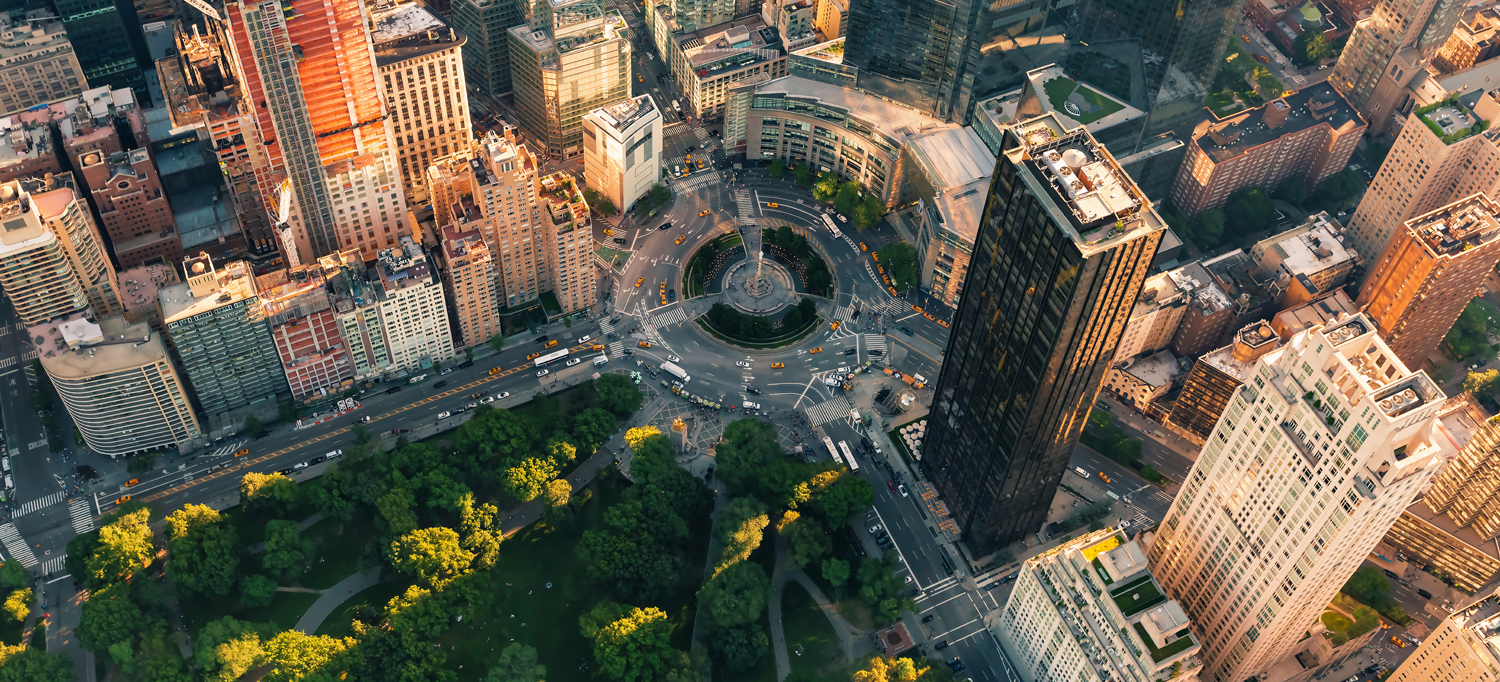 WandPoster 110x50cm Columbus Circle NYC, Skyline