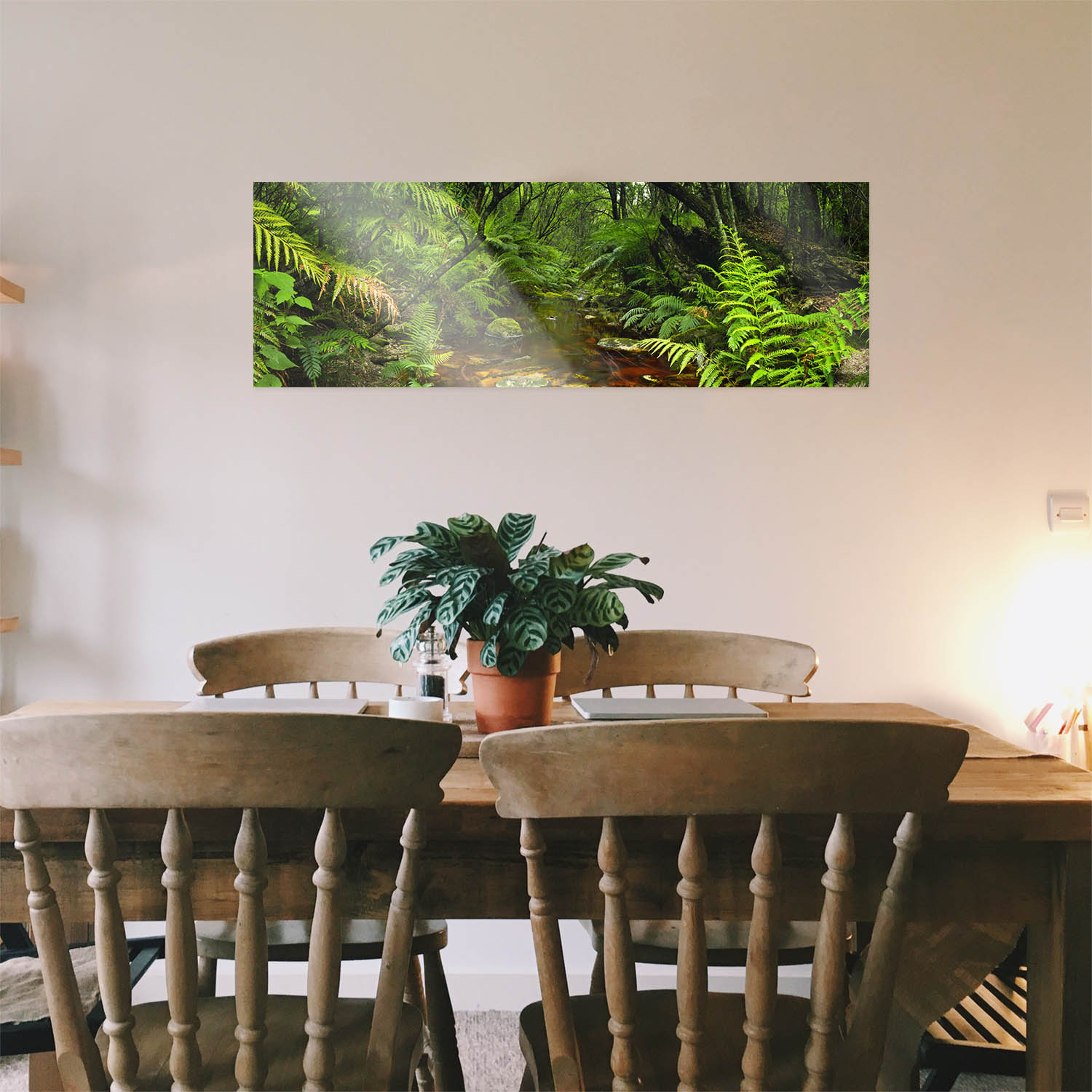 WandPoster Wald & Bäume Wasserlauf, 50x50cm