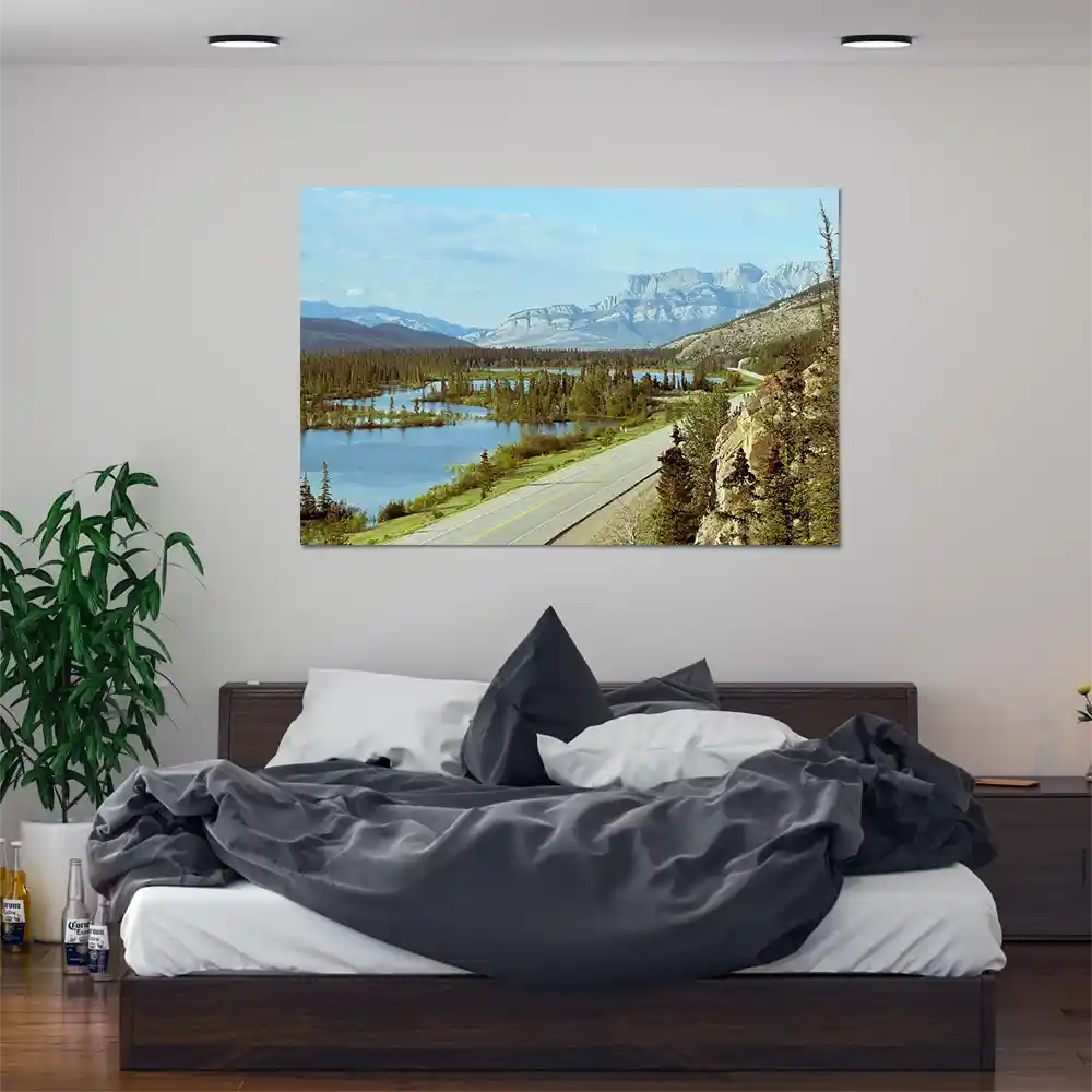 Poster 90x60cm groß, Flüsse & Seen Trans Canada Highway