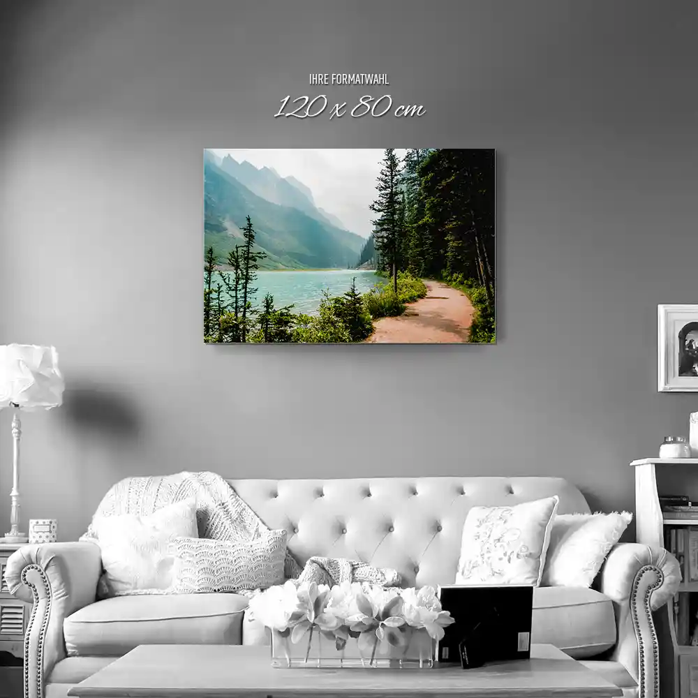 Flüsse & Seen Banff National Park Kanada als Alu-Dibond Bild 120x80cm