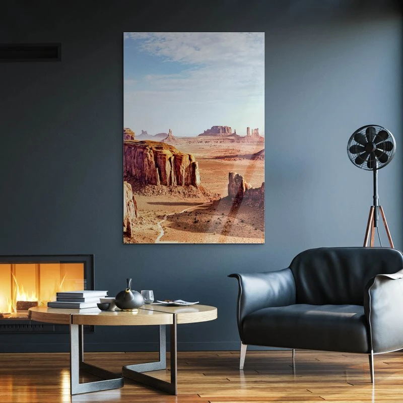 Berge & Gebirge Monument Valley USA im Hochformat als Acrylglasverbund Bild 60x90cm