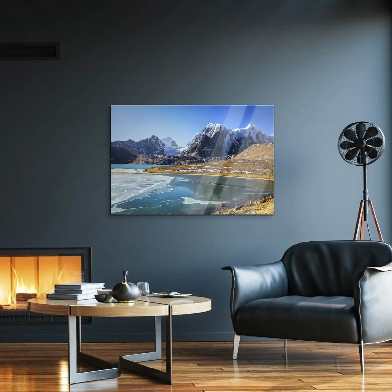 Berge & Gebirge Himalaya Gurudongmar See als Acrylglasverbund Bild 200x150cm