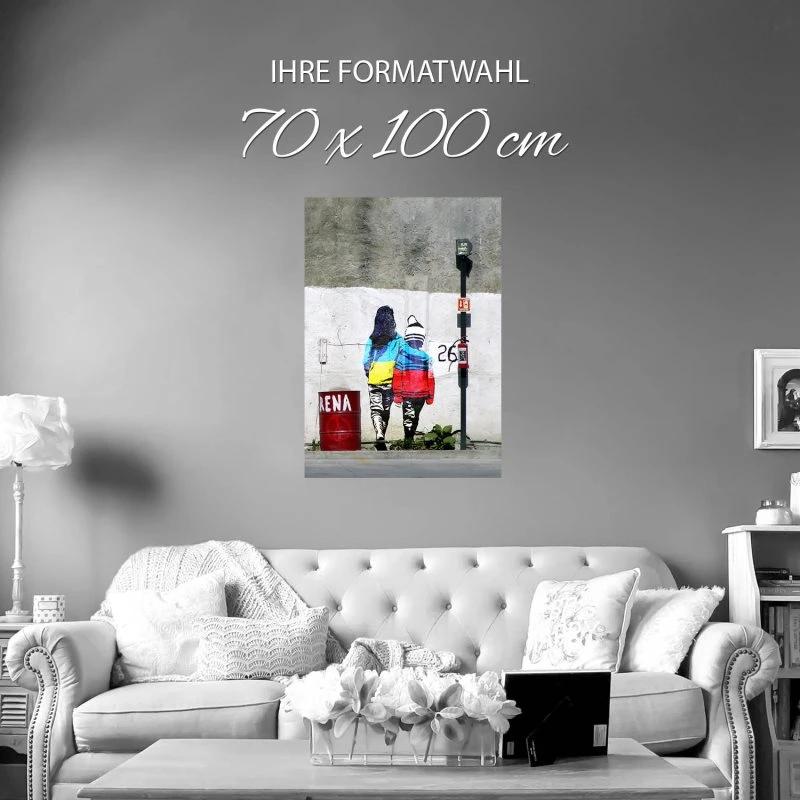 Poster Ukraine Banksy Art, 70x100cm groß