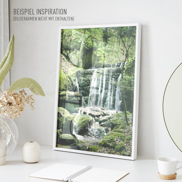 Poster 40x60cm im Hochformat, Wolfsschlucht Österreich Wasserfall