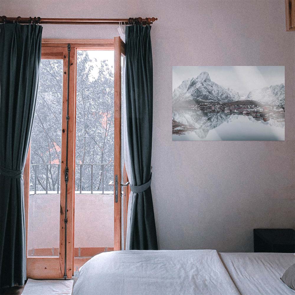WandPoster Berge & Meer Lofoten Norwegen, 50x50cm