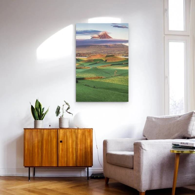 Poster 40x60cm im Hochformat, Vulkan Taranaki Egmond Neuseeland Berge & Gebirge