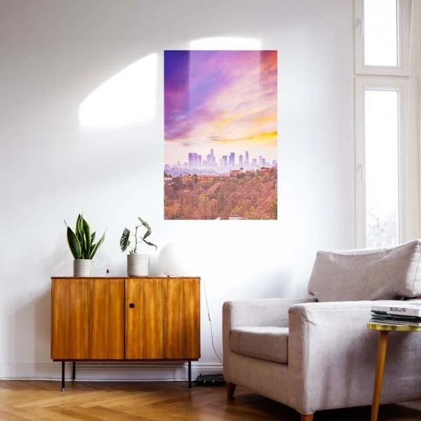 WandPoster Skyline Los Angeles hills, 50x50cm